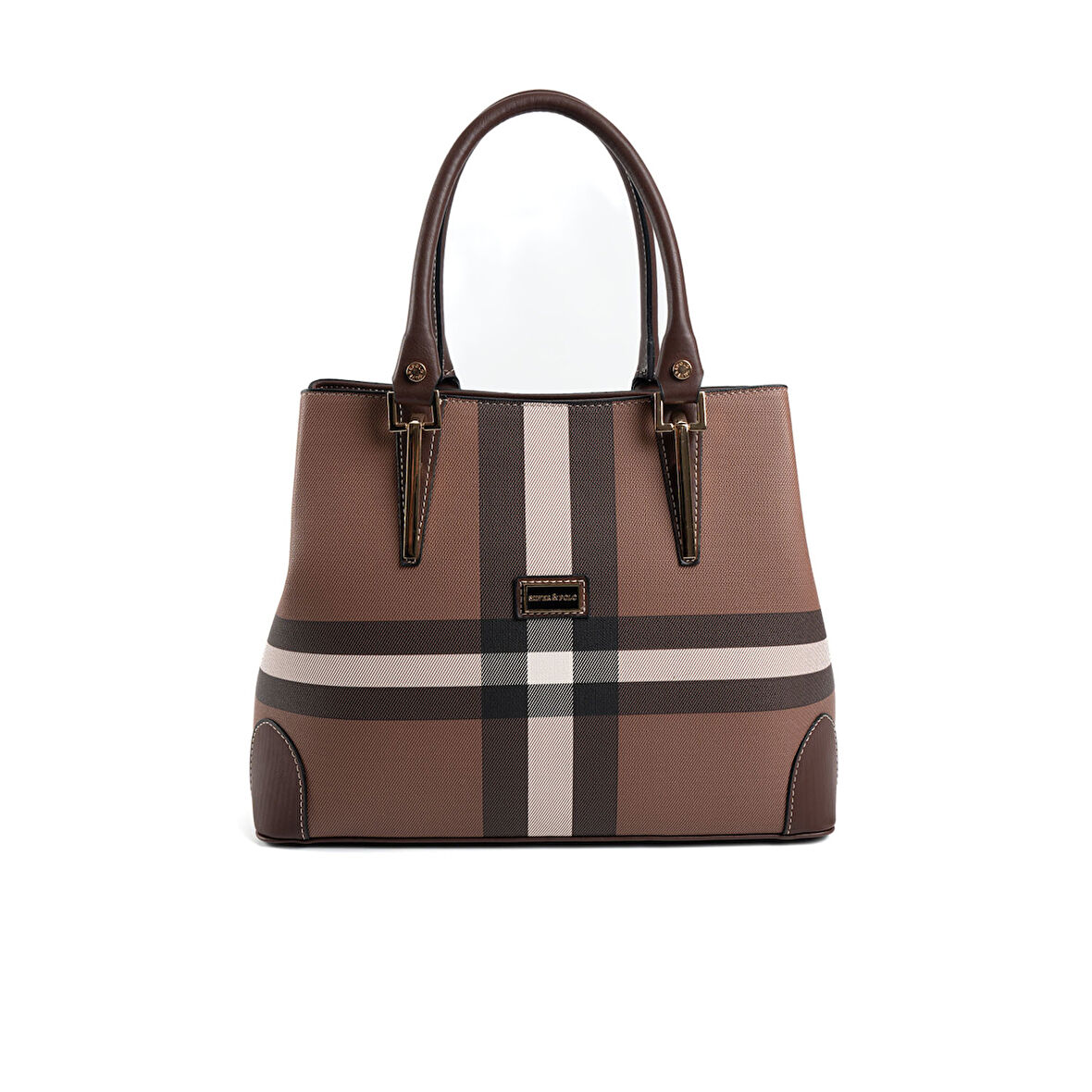 Silver Polo  Kadın Omuz Çantası 667-47398 SILVER POLO Kadın ÇANTASI MK85 KOYU KAHVE-MAT KAHVE