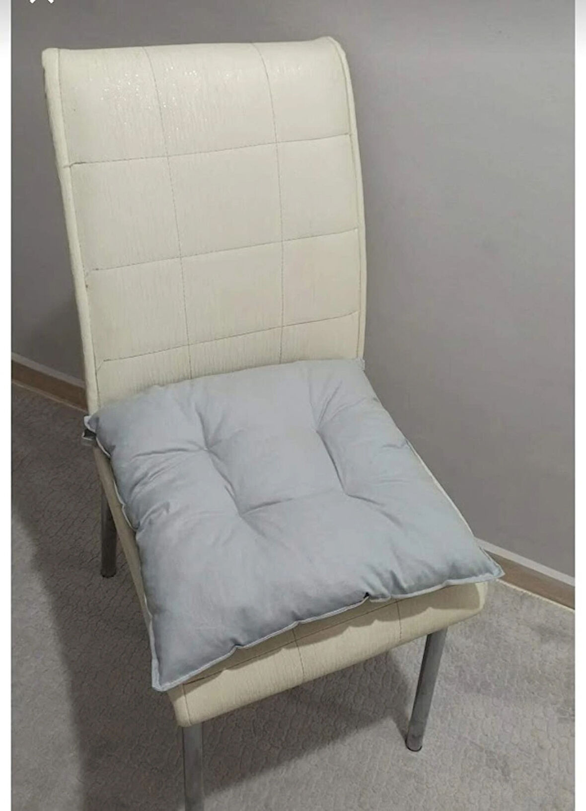 Ege Home pofuduk sandalye minderi gri