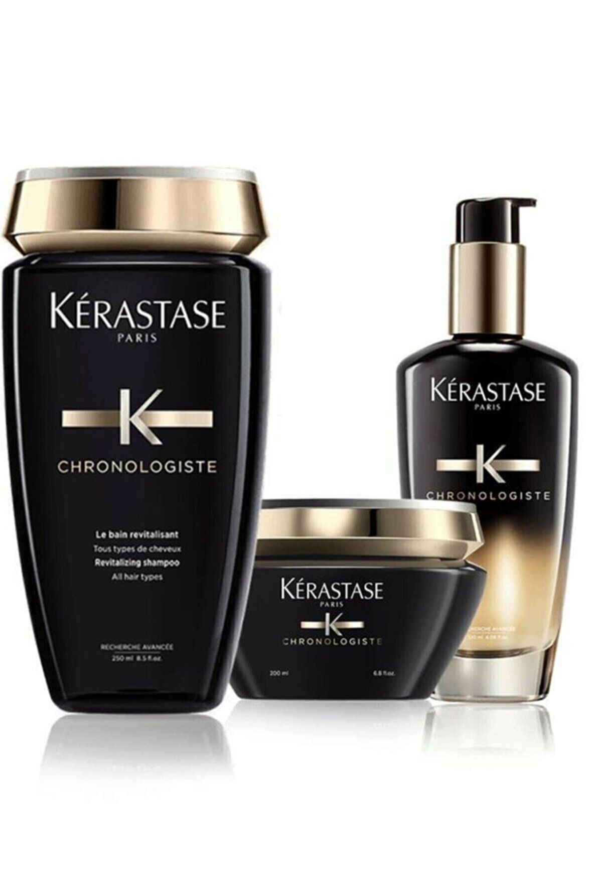 Kargo Bedava Canlandırıcı Şampuan 250 Ml + Maske 200 Ml + Parfümlü Saç Bakım Yağı 120 Ml