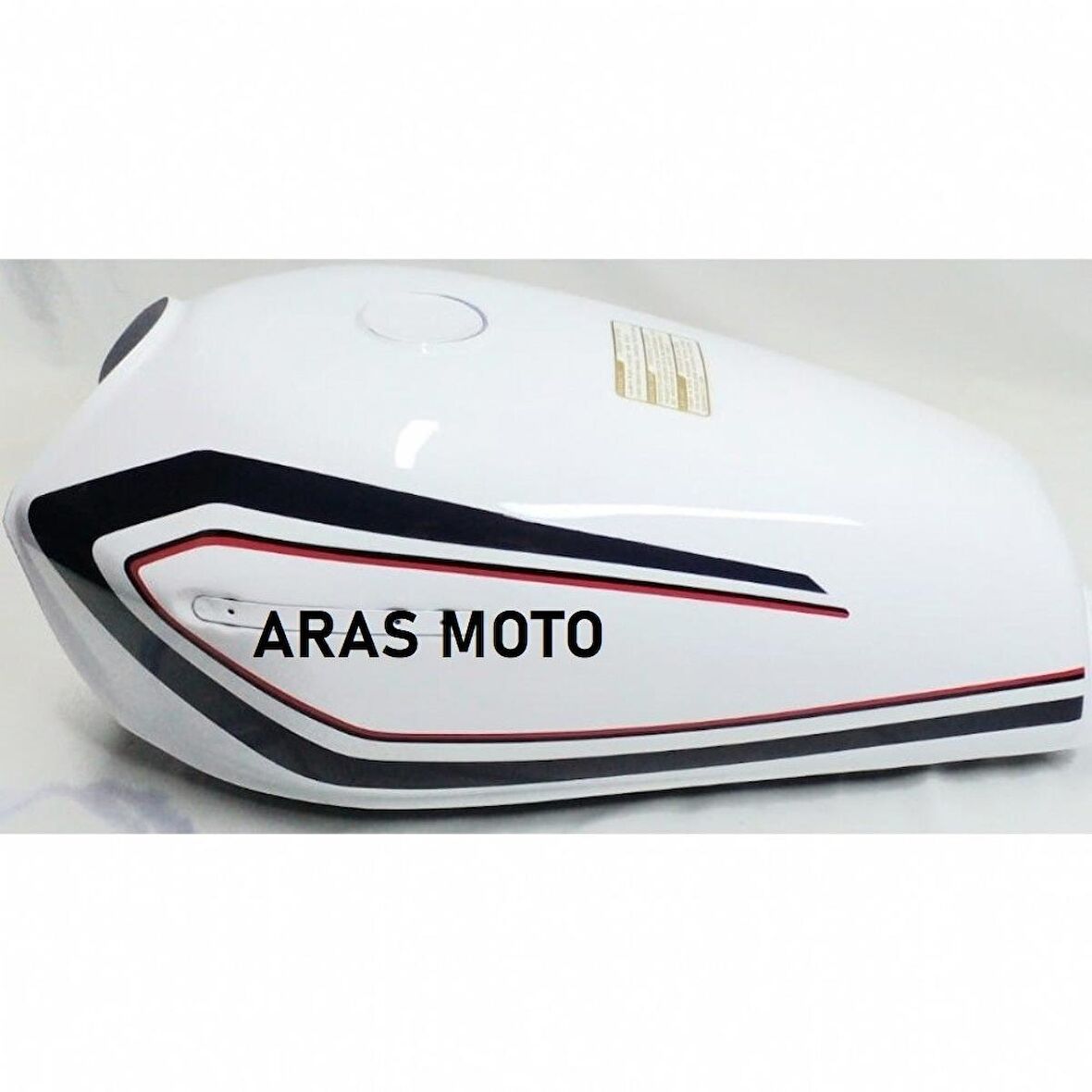 CG - AGK BENZİN DEPOSU BEYAZ RENK ŞAMANDIRASIZ 11 LİTRE YAKIT TANKI - ARASMOTO