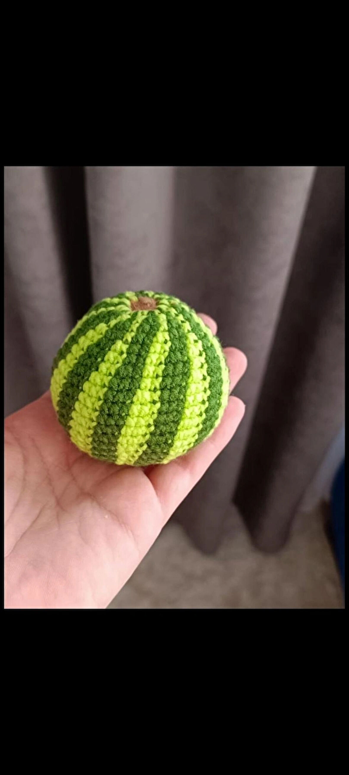 Amigurumi minik karpuz oyuncak 