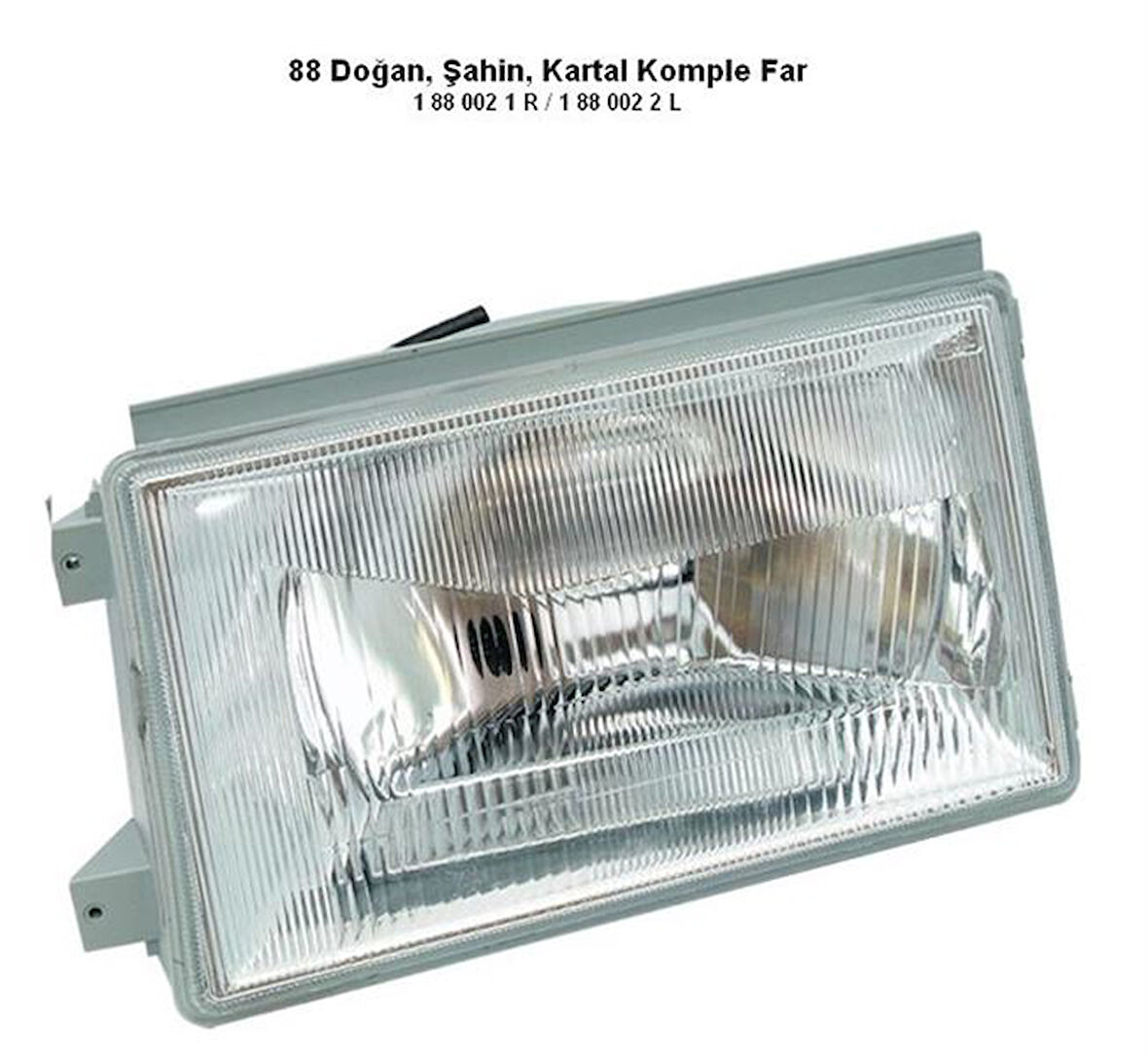 FAR KOMPLE H4 FIAT DOĞAN 88-92 SAĞ TIRNAKLI