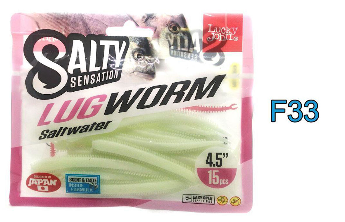 Lucky John Lugworm SaltWater 11,5Cm Lrf Silikon Yem F33