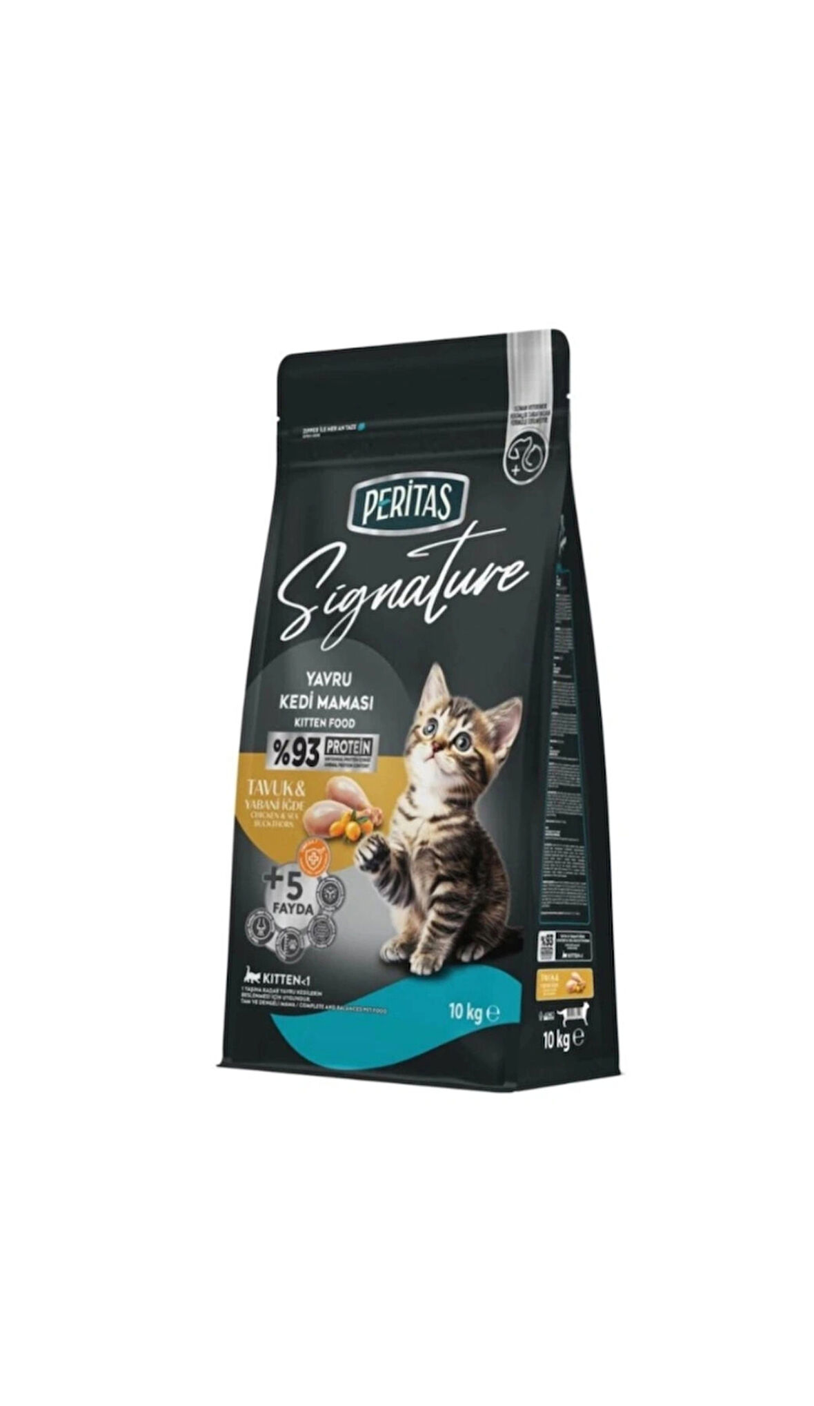 PERİTAS TAVUKLU YAVRU KEDİ MAMASI 10KG.