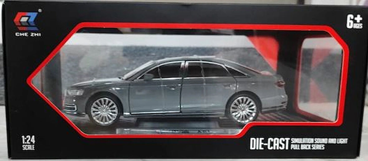 Die-cast Araba Metal Kapıları Açılabilir 21 Cm Model Araba Gri