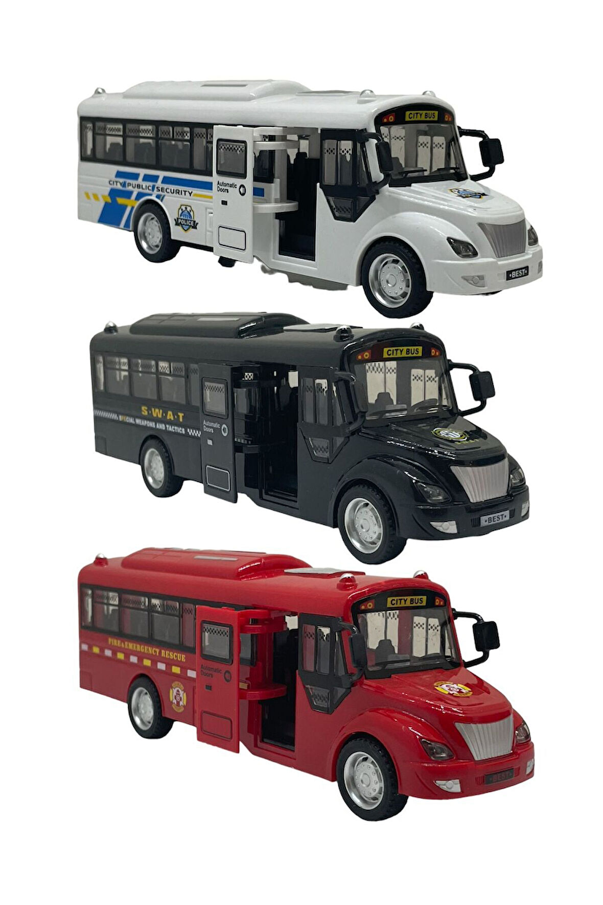 Okul Servis Otobüsü Sesli Işıklı Kapıları Açılabilen 20 Cm (TEK ADET FİYATIDIR)