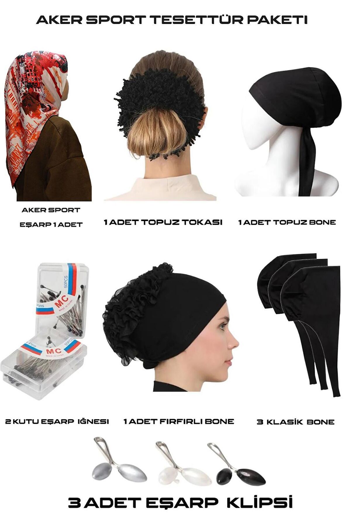 Alcanavm 13 Parça Aker Sport Tesettür Paketi 4758784563270