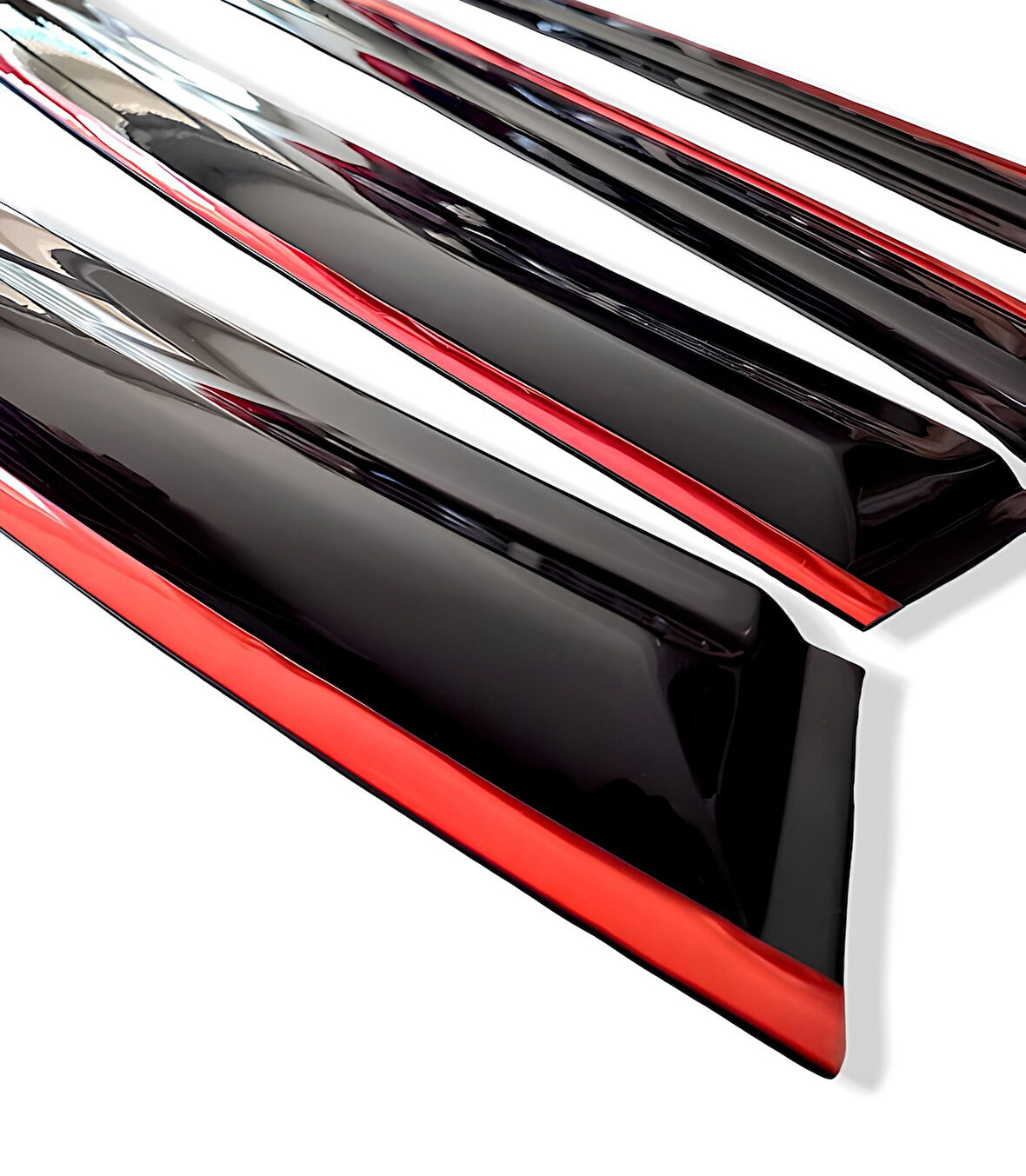 Honda Jazz Düz Kırmızı Kromlu Cam Rüzgarlığı 2014-2019 Arası