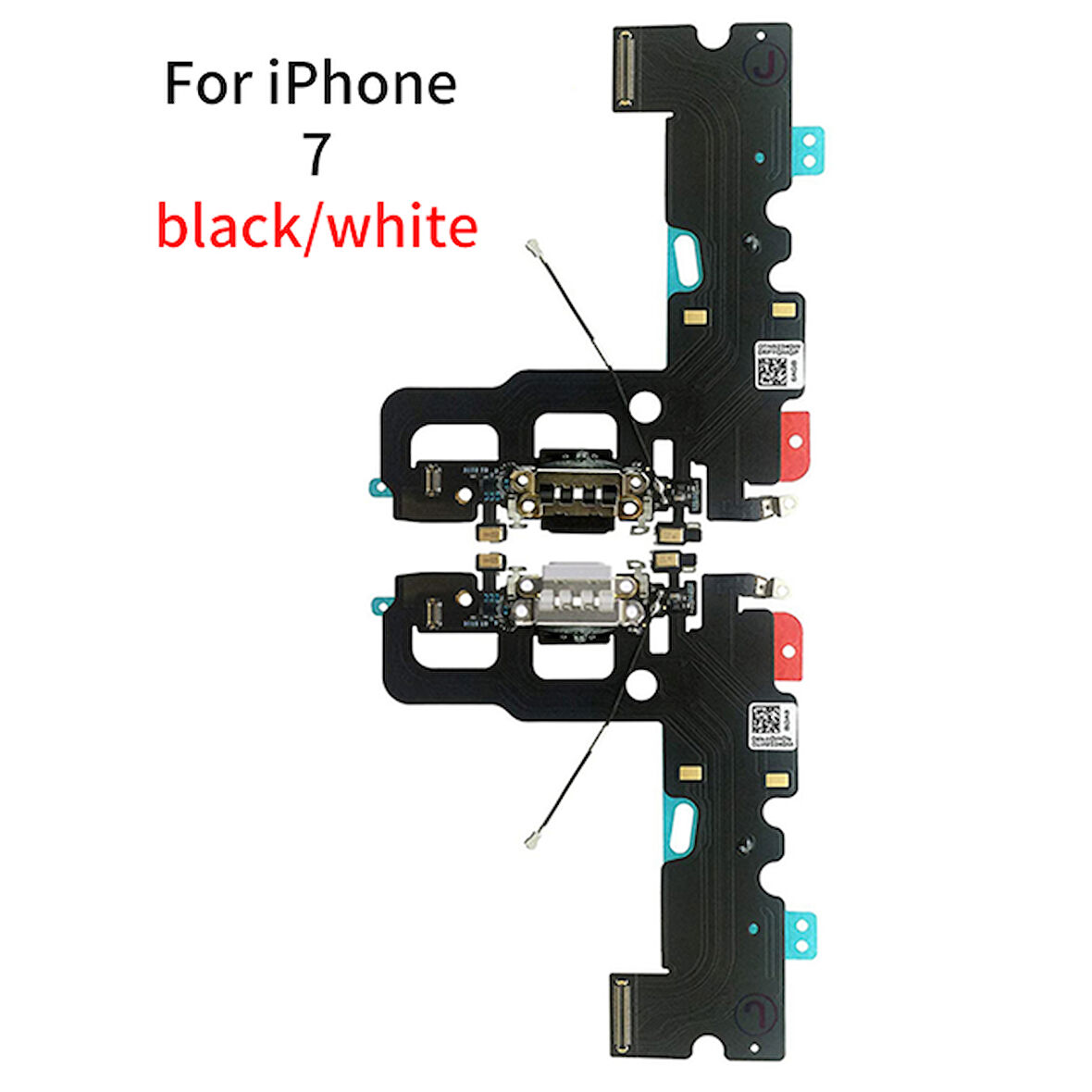 Tkgz İPhone 7 FULL Şarj Soketi (SİYAH)