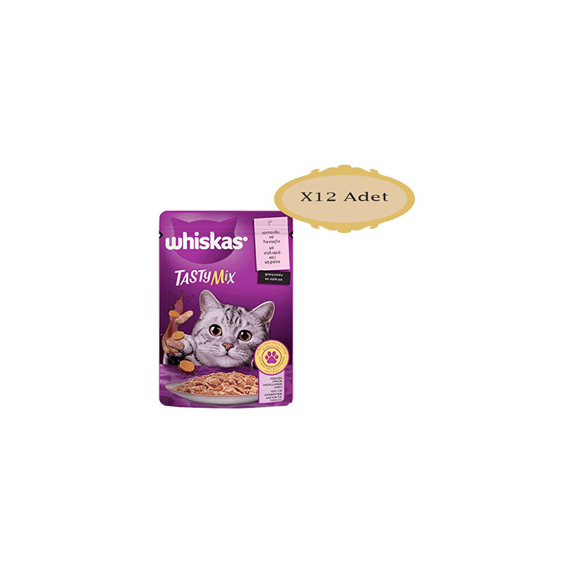 Pouch Tasty Mix Somunlu Havuçlu 85 gr x 12 Adet