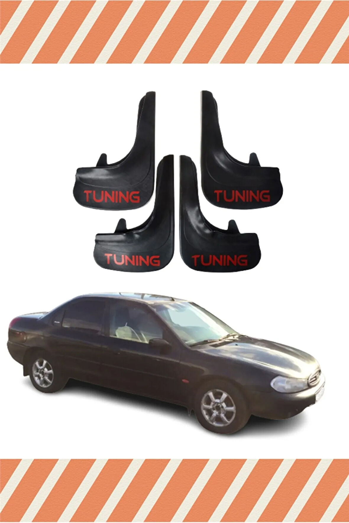 Ford Mondeo 1997-2001 Tuning yazılı 4’lü tozluk çamurluk paçalık