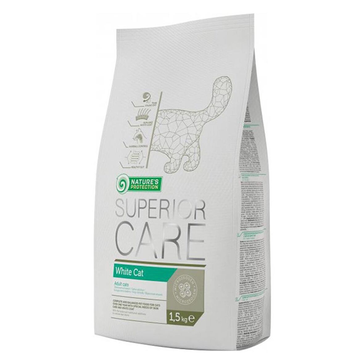 Nature's Protection Superior Care Kümes Hayvanlı Beyaz Tüylü Kedi Maması 1.5 Kg