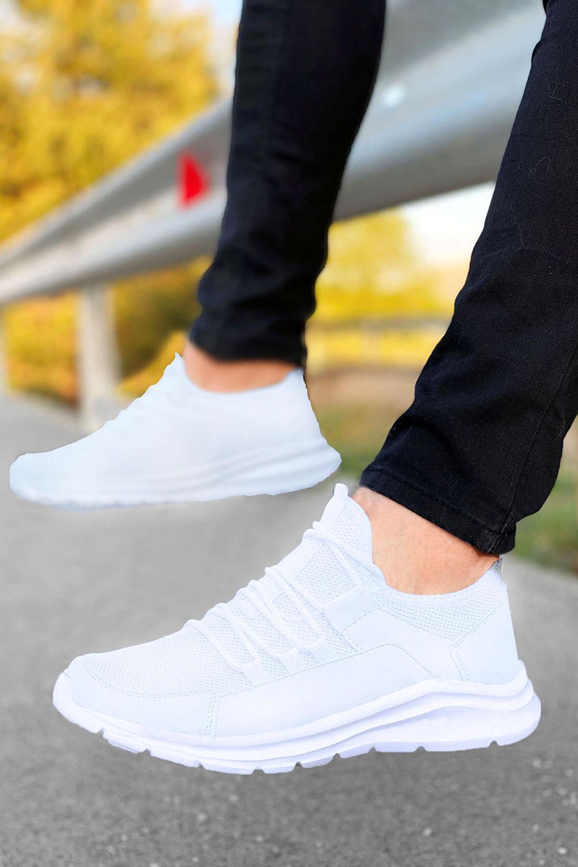 Big King Beyaz Ultra Hafif Triko Erkek Spor Ayakkabı