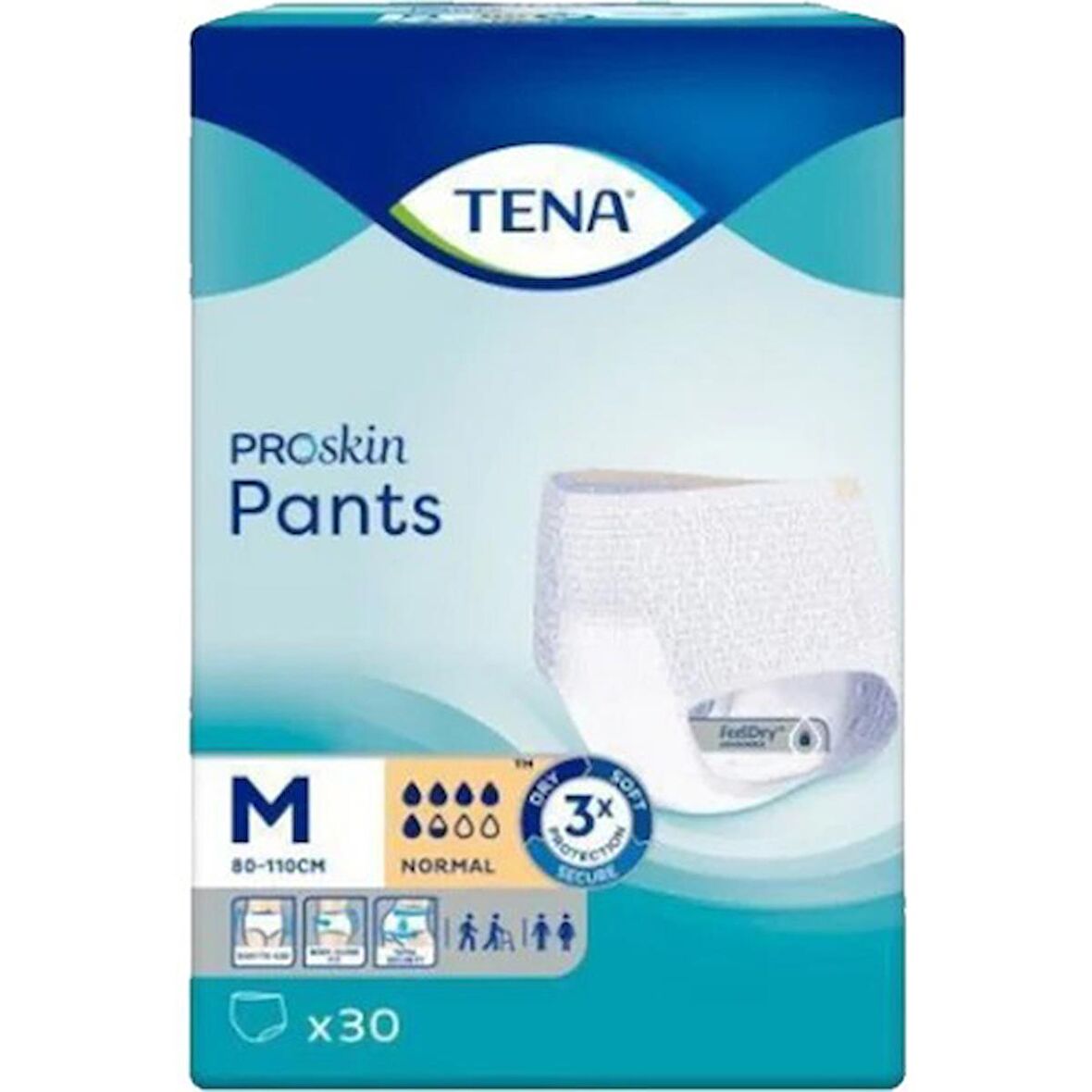 Tena Pants Emici Külot Hasta Bezi Medium 30’lu 10 Paket