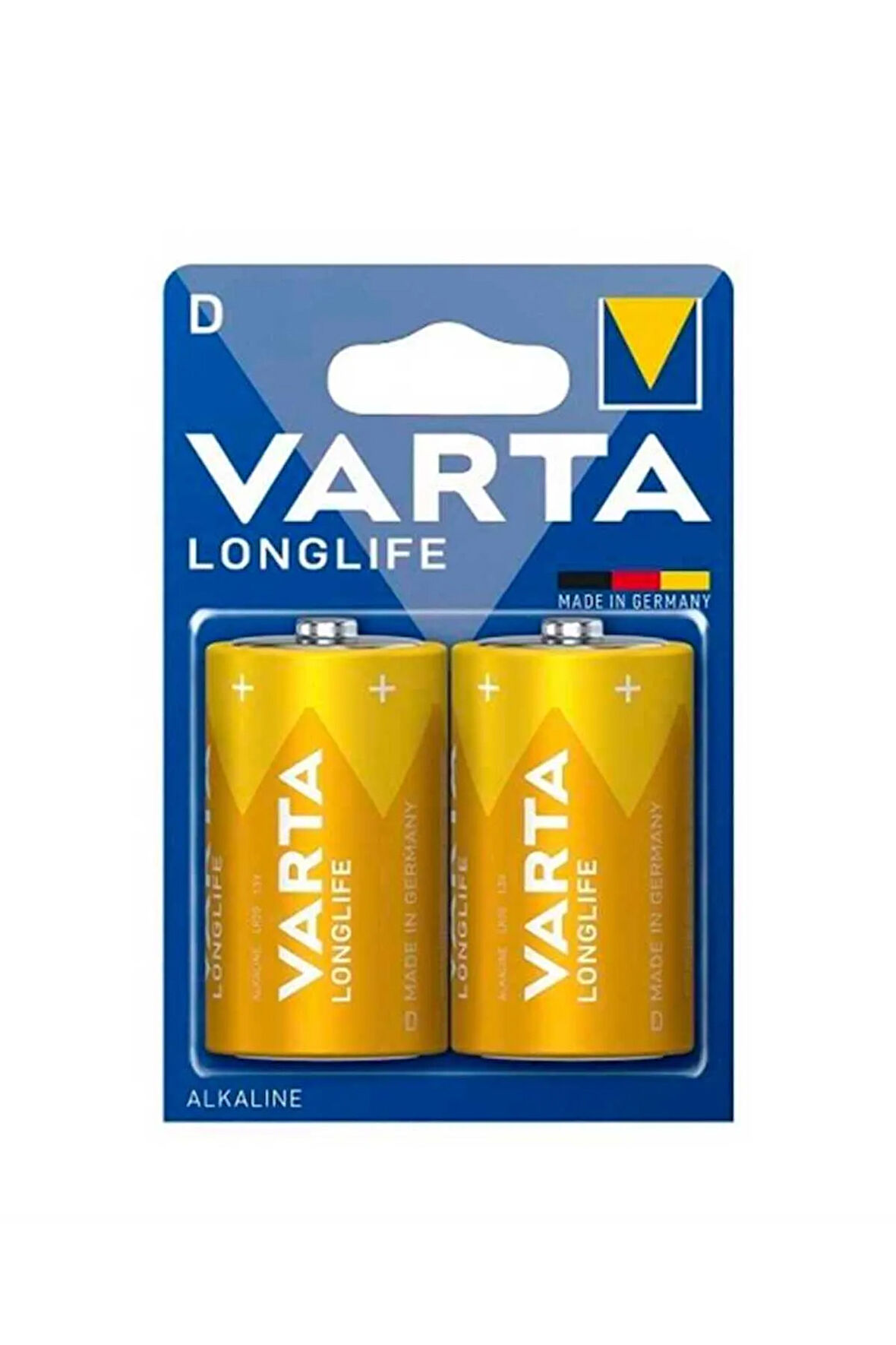 4120 Longlife Alkalin D Büyük Boy Pil 2li Blister