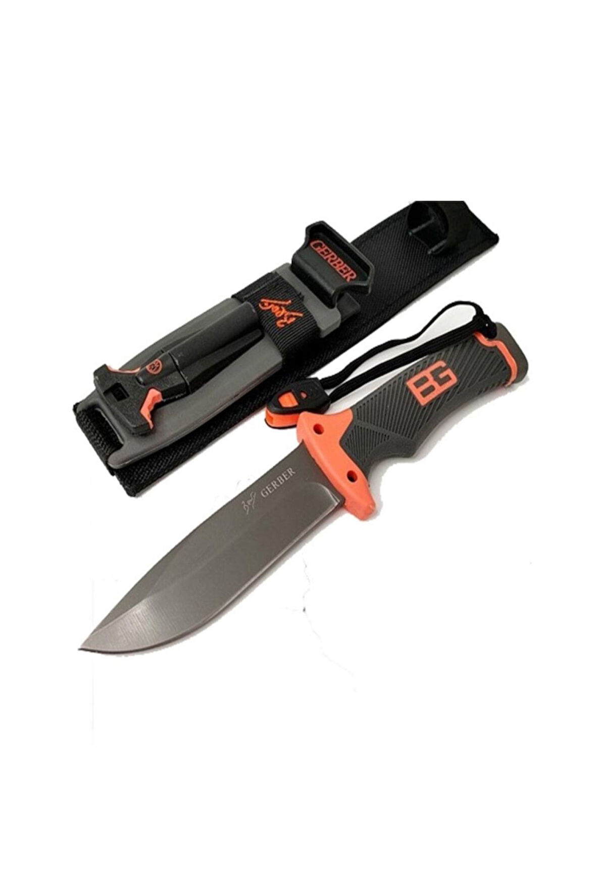 28 Cm Kılıflı Magnezyum Çubuklu Kamp Bıçağı