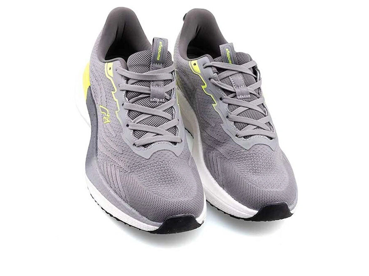 OWNDAYS M-5251 Erkek Anorak Sneaker Spor Ayakkabı GRİ_NEON YEŞİL