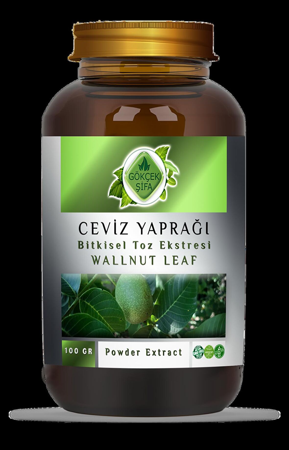 Ceviz Yaprağı Toz Ekstresi 100 gr Cam Kavanoz
