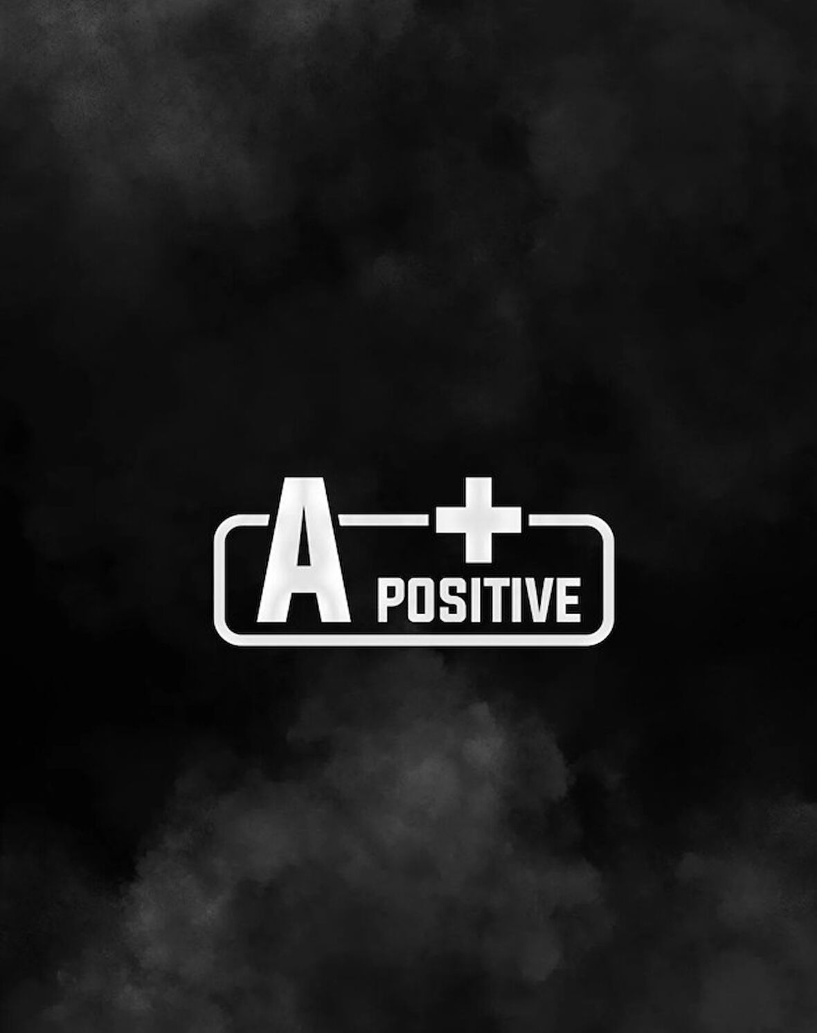 A + Pozitif Kan Grubu Araba Motorsiklet Etiket Sticker 14CM Beyaz Renk