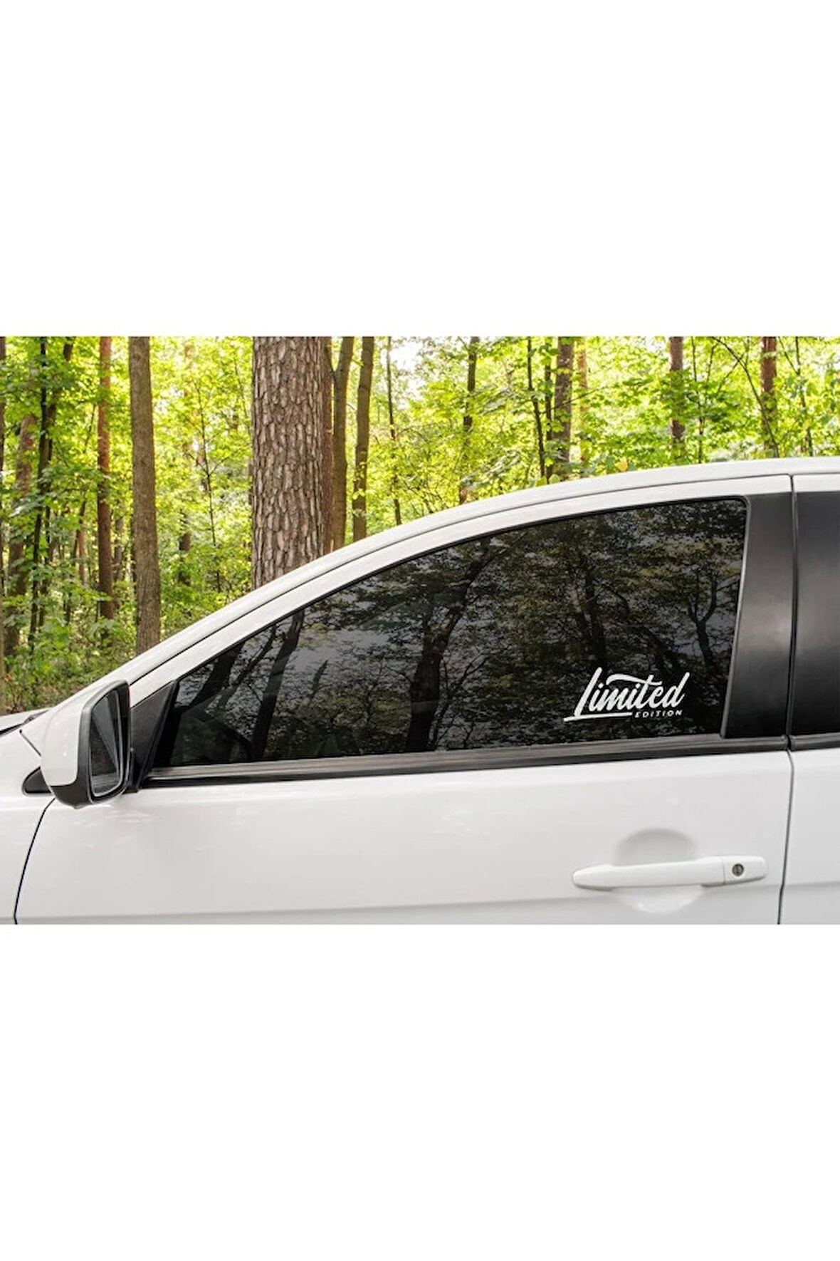 Limited Edition Yazısı 20 CM 2 Adet Yan Cam Sticker Edtiket