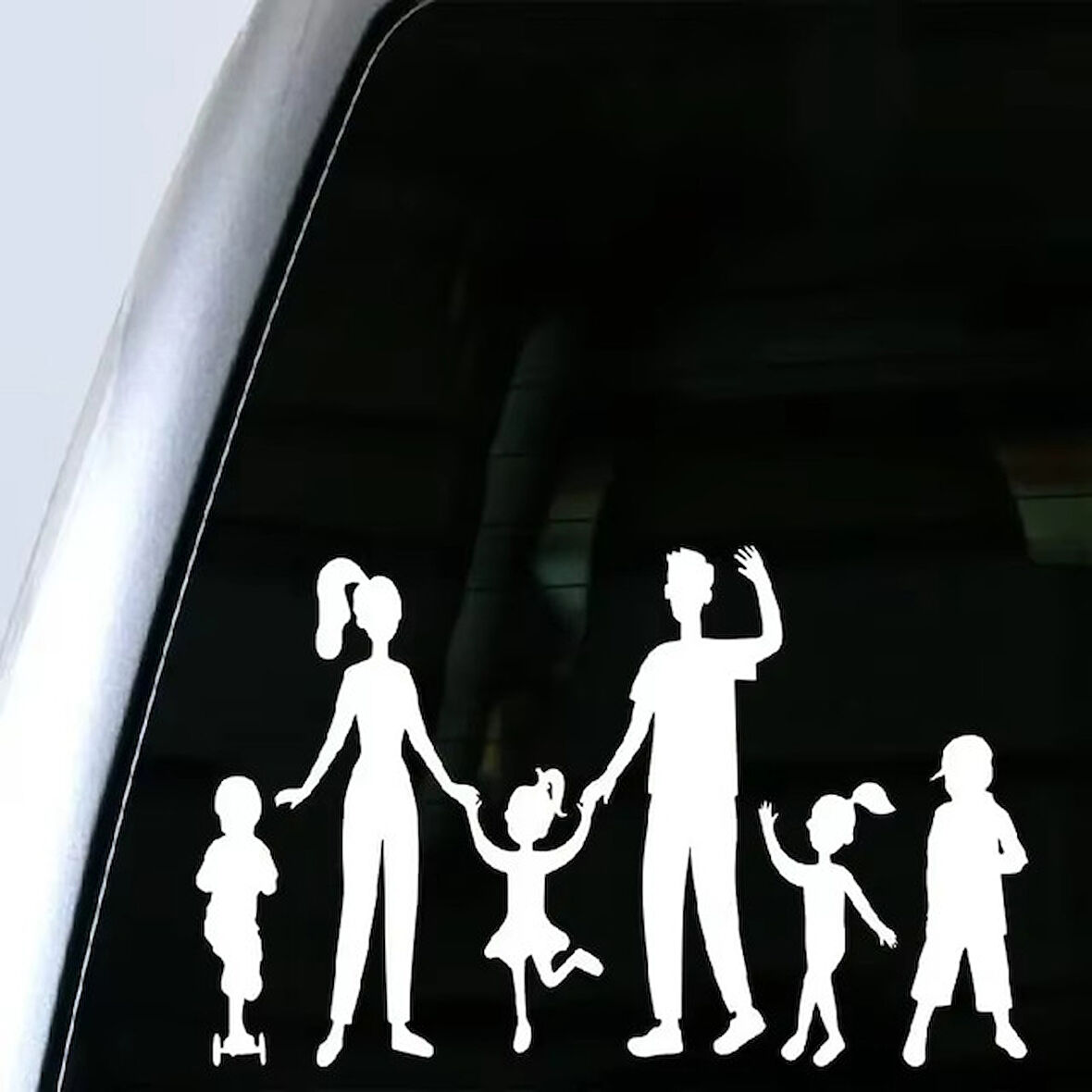 Aİle Sticker Etiket Model4 20 Cm beyaz Renk