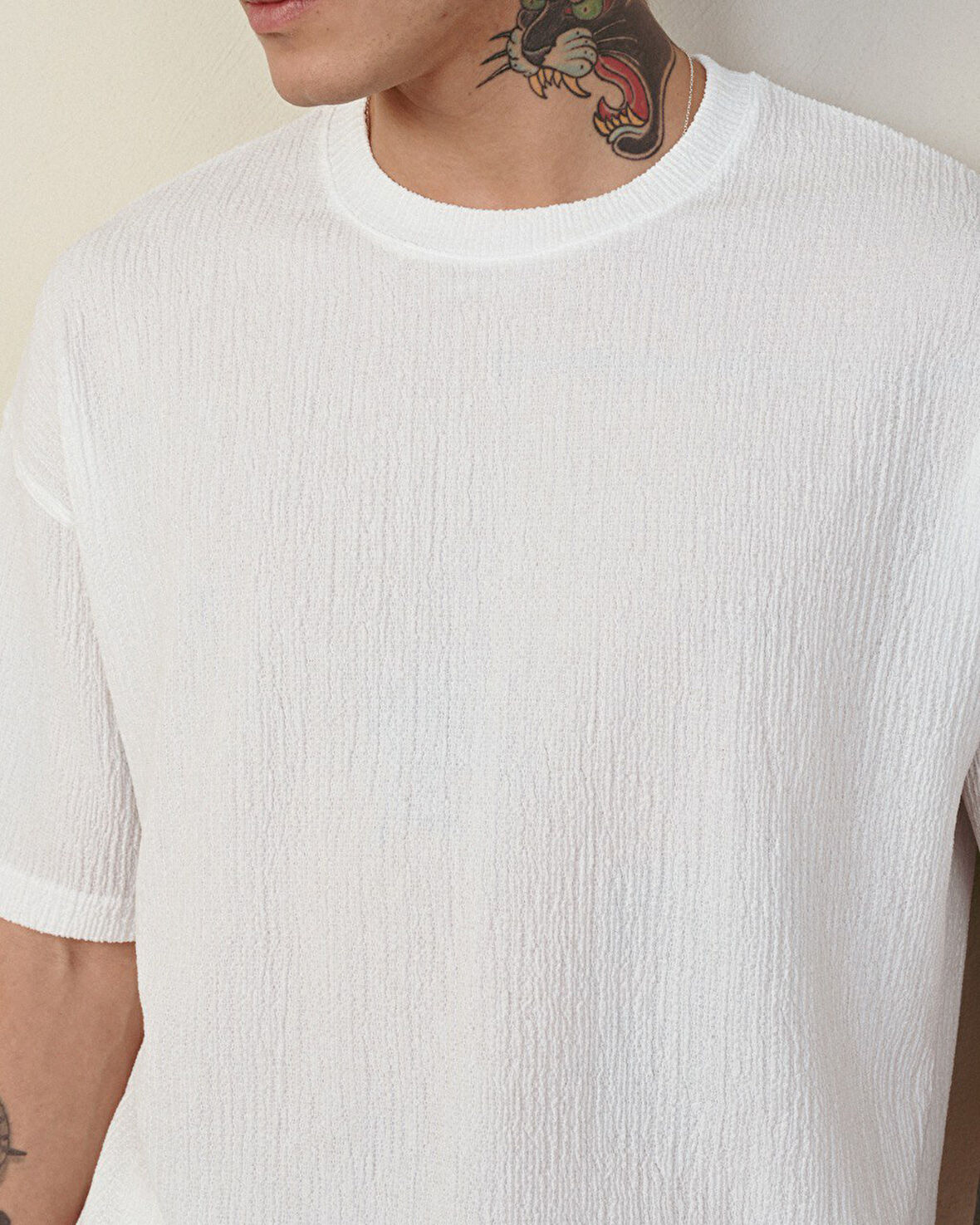 Bürümcük Kumaş Oversize T-Shirt