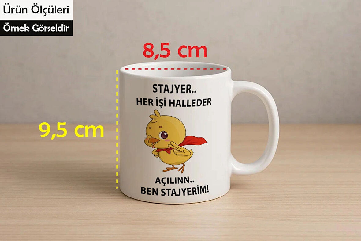 Stajyer Civciv Desenli Kupa Bardak