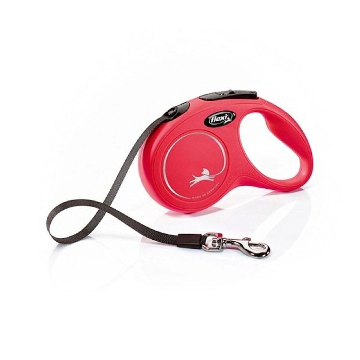 Flexi New Classic Şerit Tasma Medıum 5 Metre Otomatik Uzatma Şeritli Köpek Gezdirme Tasması Kırmızı