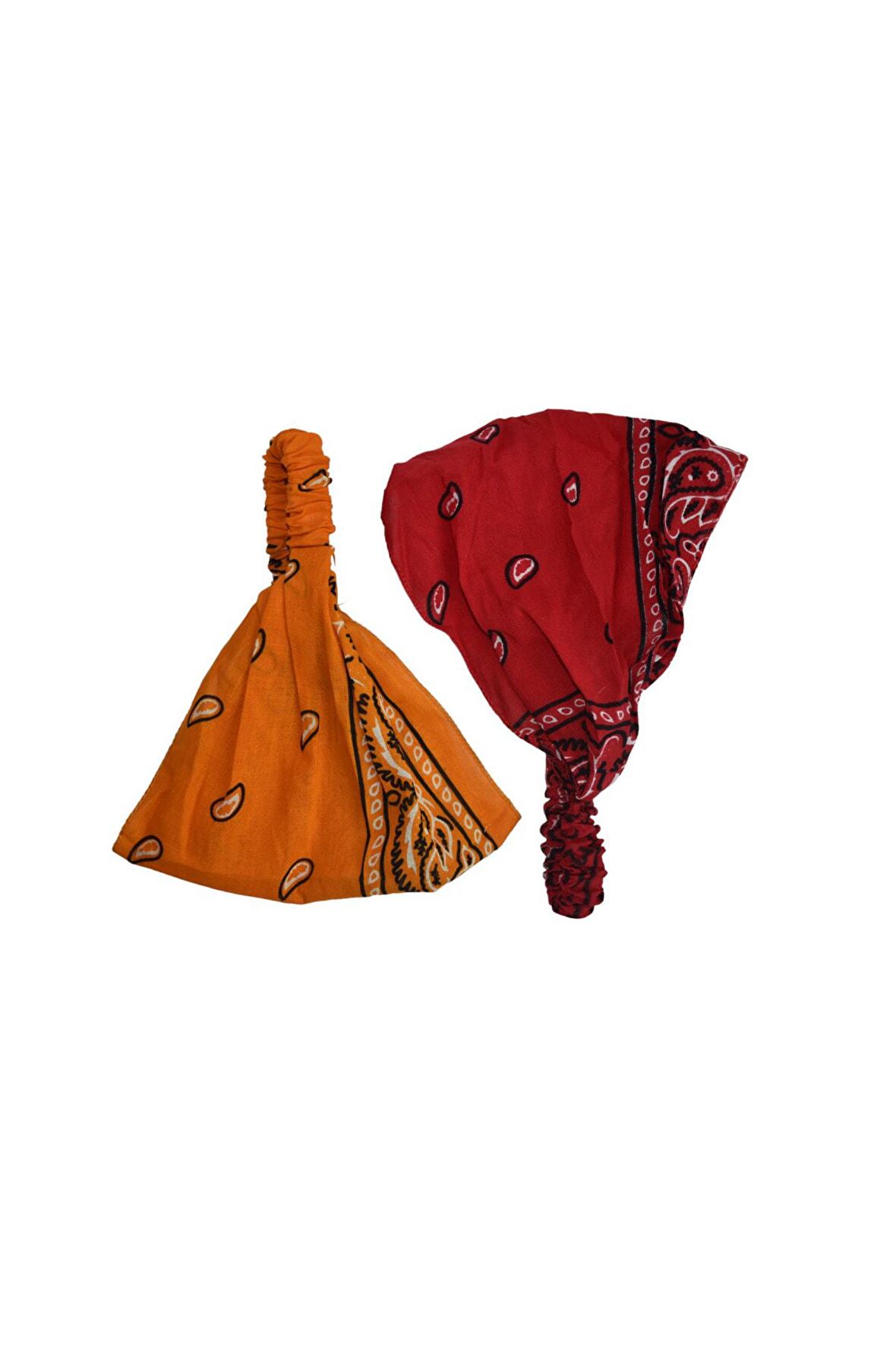 Bandana Seti Lastikli Paraşüt Model Şal Desenli
