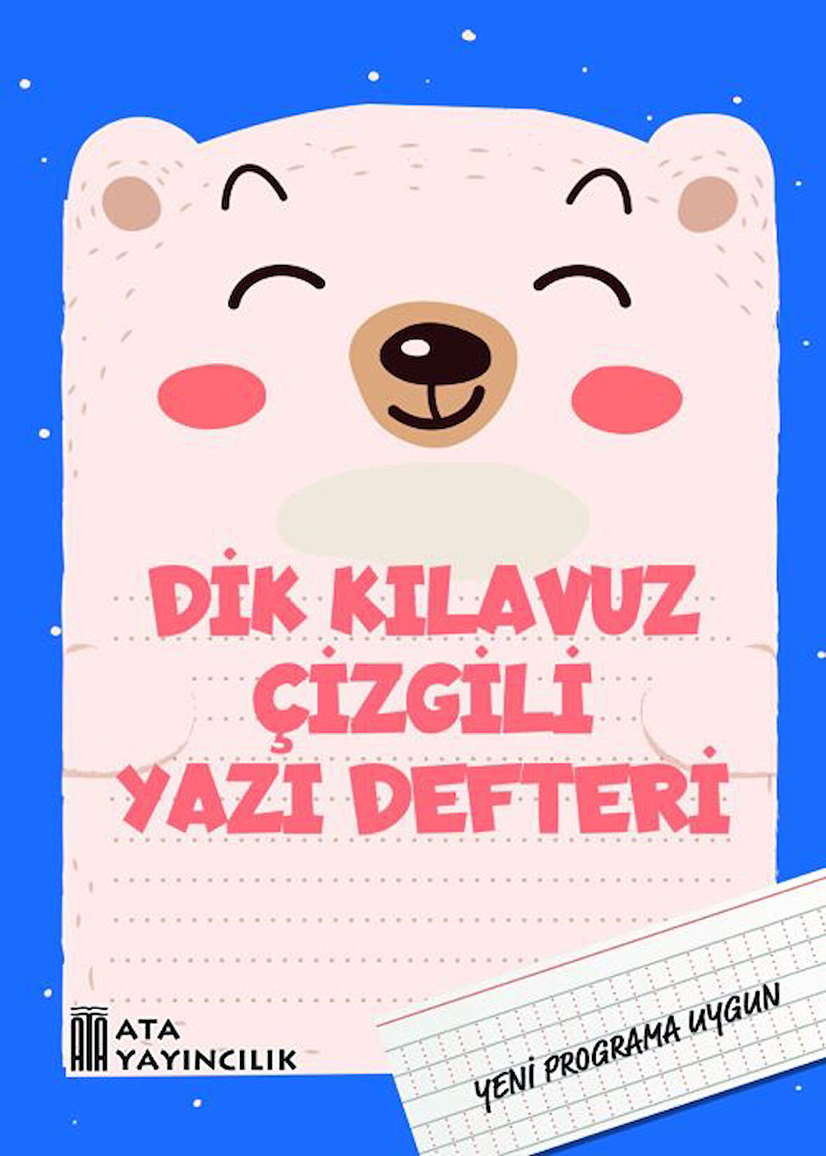 1. Sınıf Yeni Müfredata Uygun Dik Kılavuz Çizgili Yazı Defteri Büyük Boy