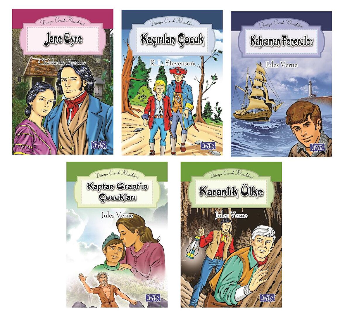 Jane Eyre-Kaçırılan Çocuk-Kahraman Fenerciler-Kaptan Grant'in Çocukları-Kara Ok