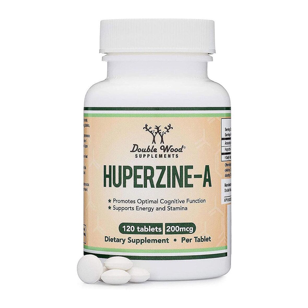 Double Wood Huperzine A 200 mcg 120 Tablet. Usa Version