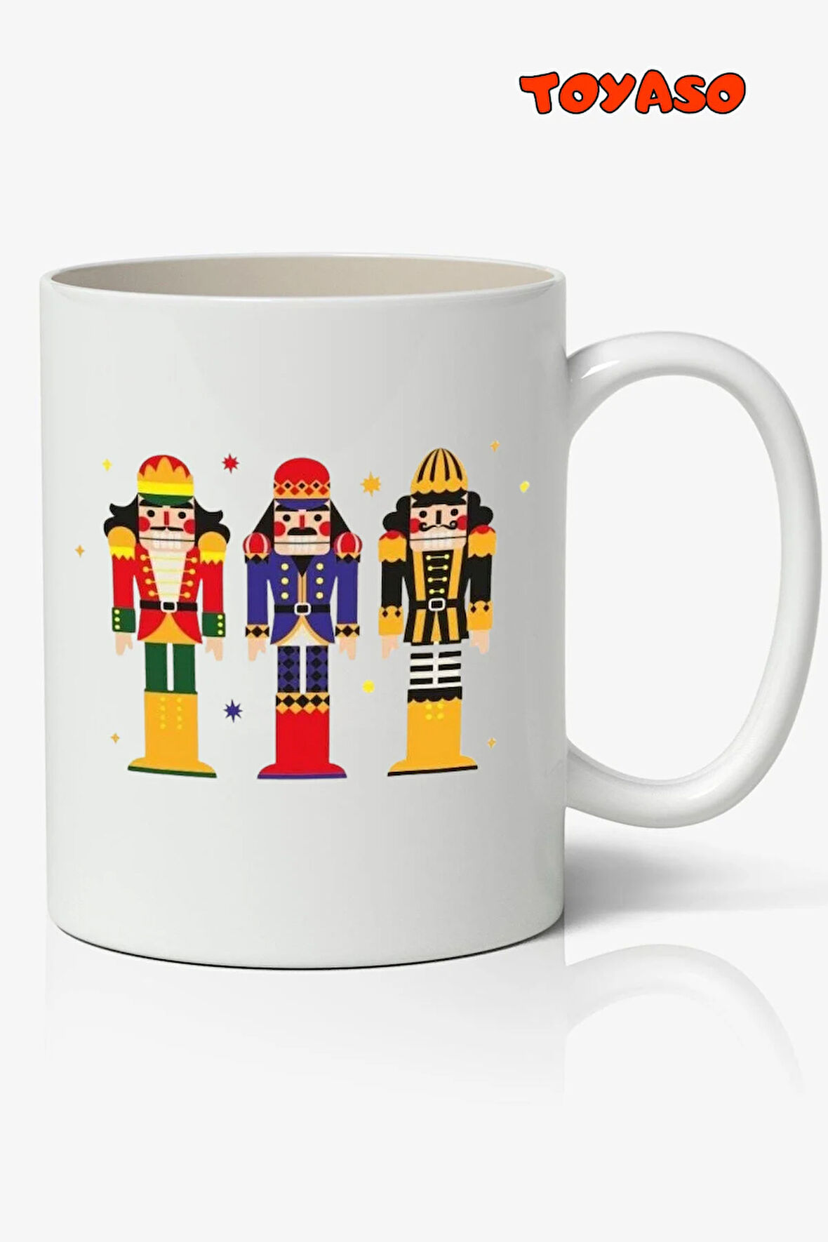 Yılbaşı Yeni Yıl Kurşun Asker Temalı Beyaz Kupa Bardak Sevgiliye Arkadaşa Hediye