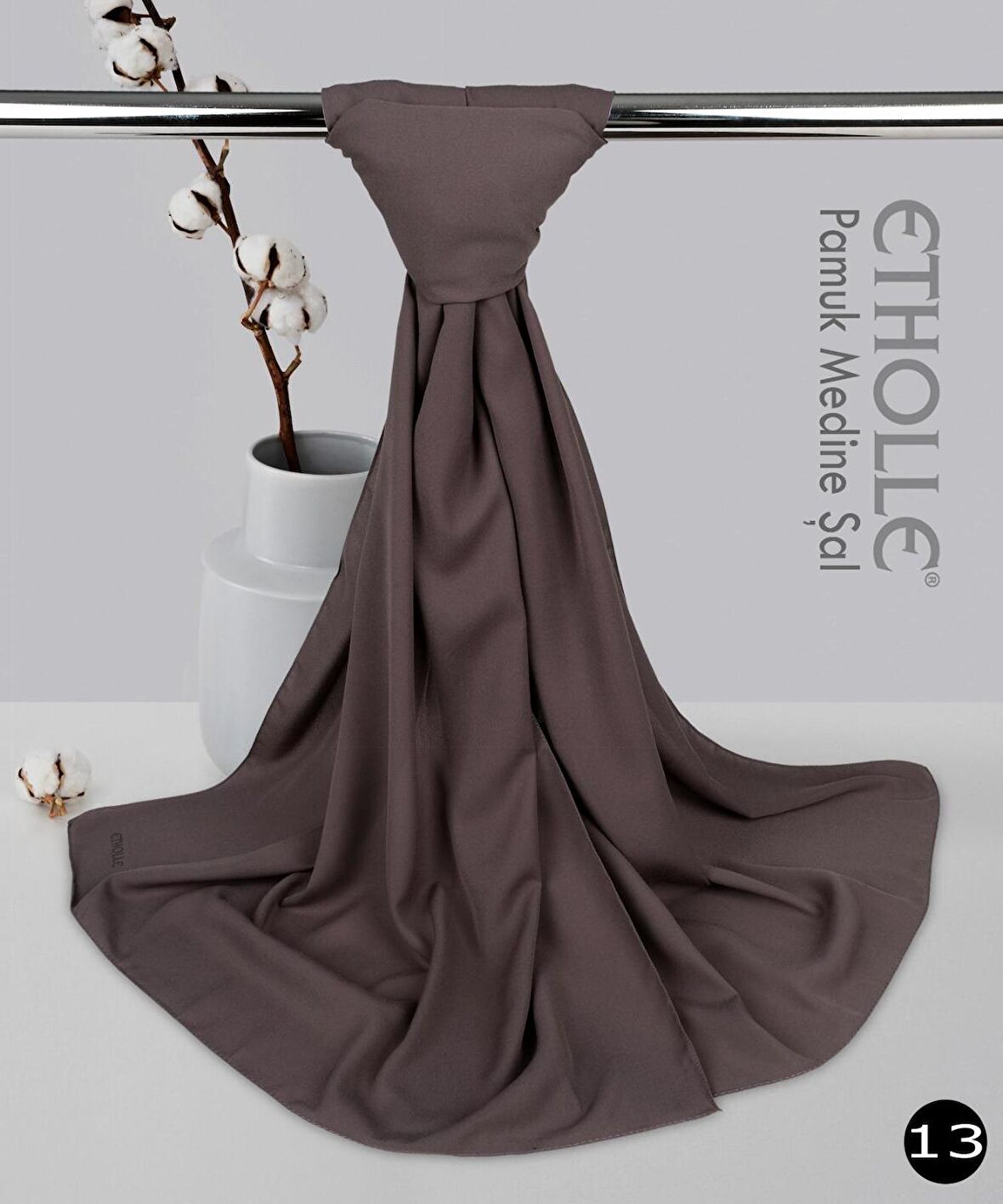 Alcanavm Etholle Pamuk Medine İpeği Şal