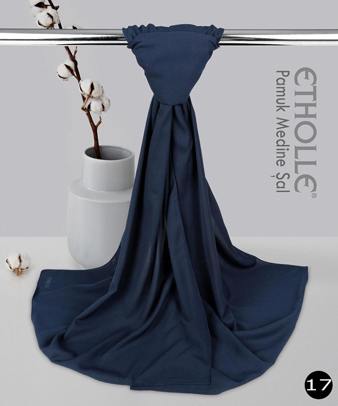 Alcanavm Etholle Pamuk Medine İpeği Şal