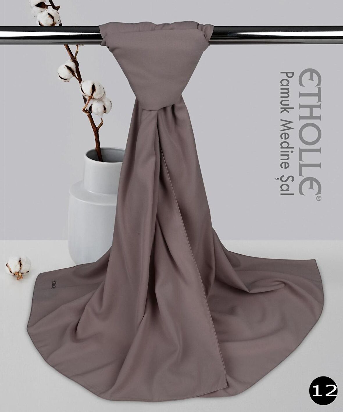 Alcanavm Etholle Pamuk Medine İpeği Şal