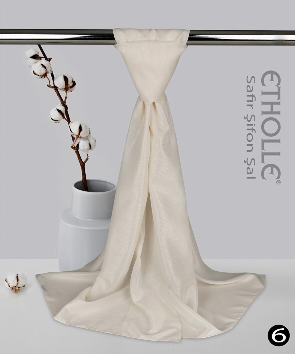 Alcanavm Etholle Safir Şifon Şal