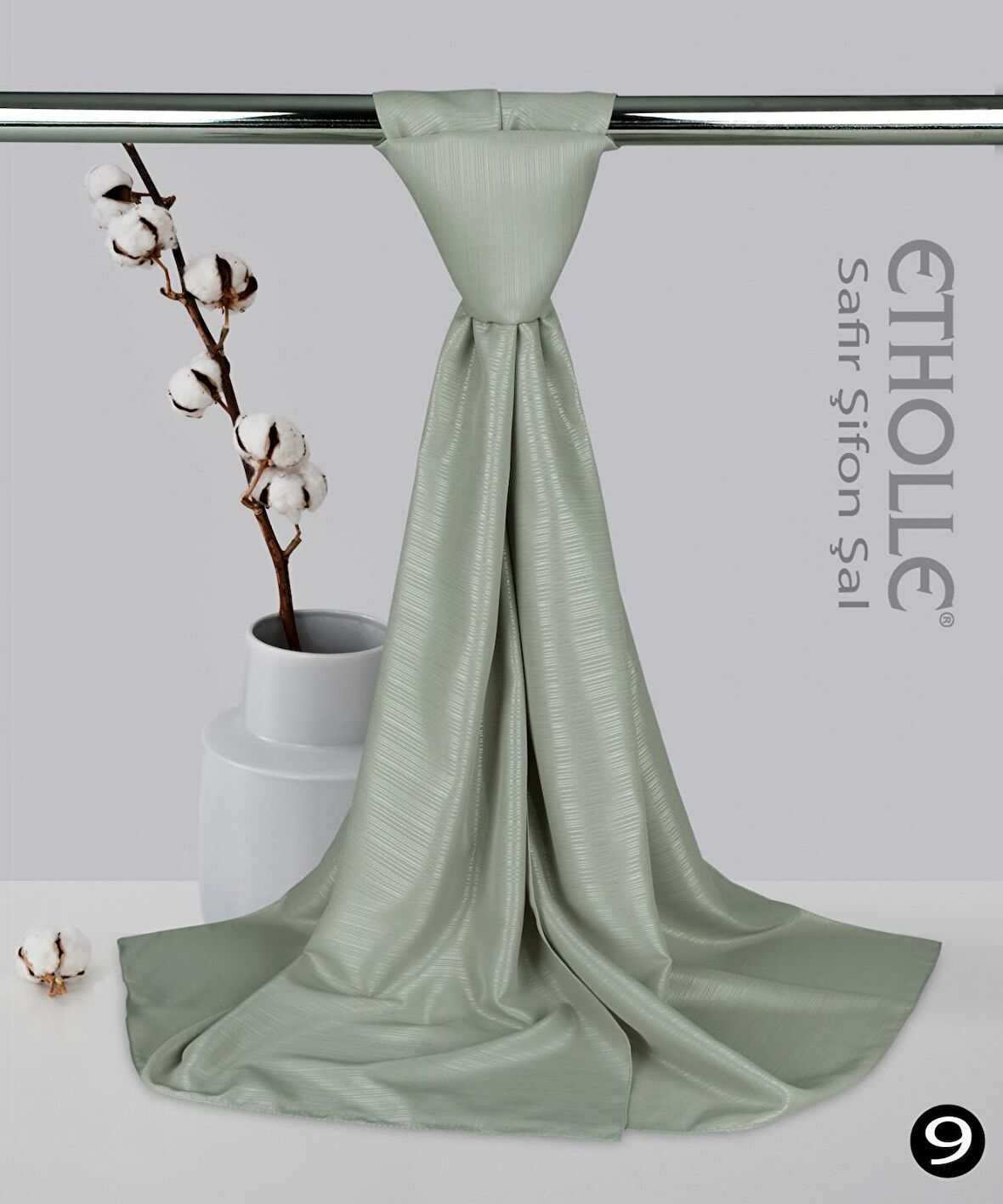 Alcanavm Etholle Safir Şifon Şal