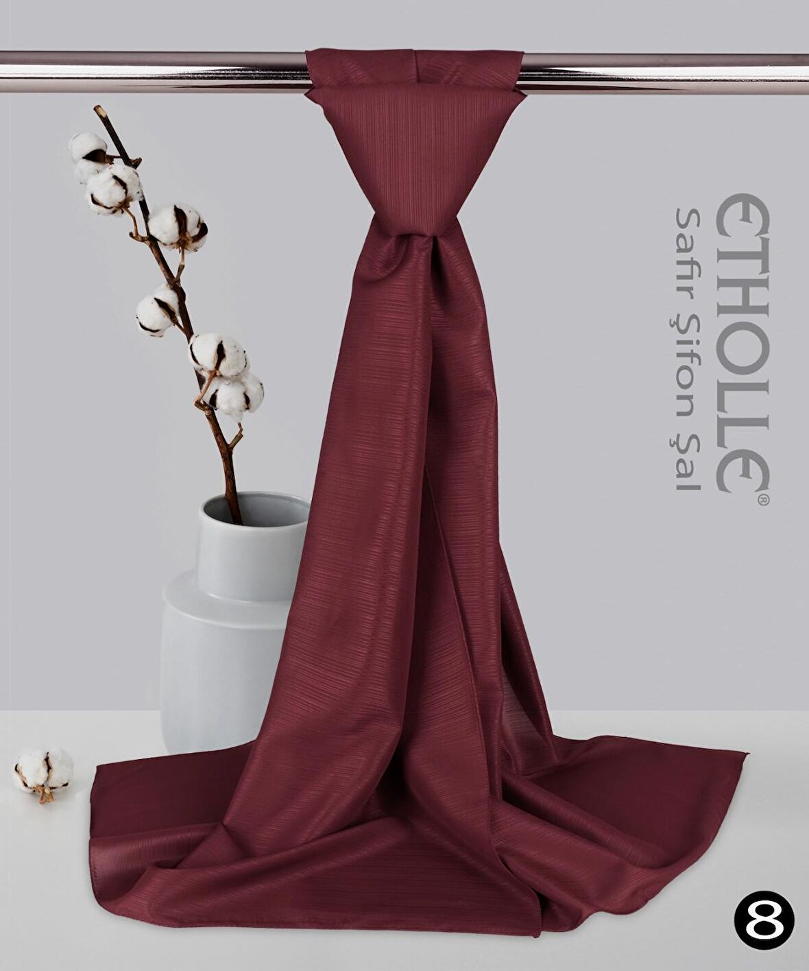 Alcanavm Etholle Safir Şifon Şal