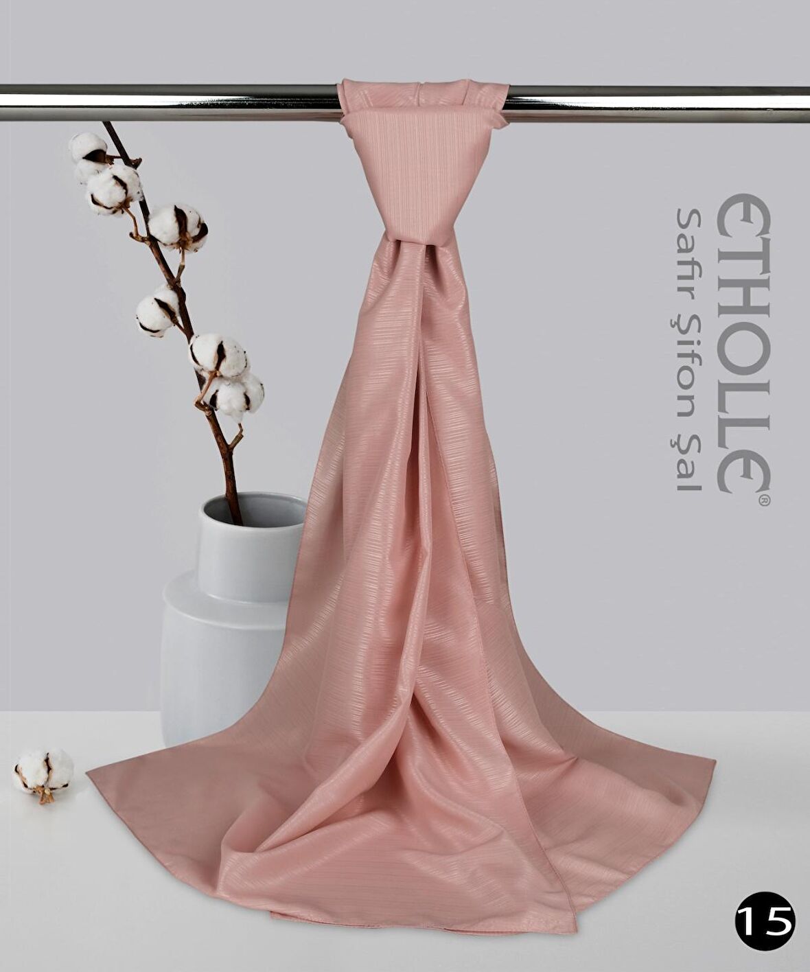 Alcanavm Etholle Safir Şifon Şal