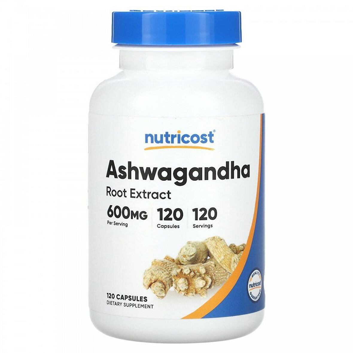 Nutricost, Ashwagandha Root Extract, 600 mg, 120 Capsules