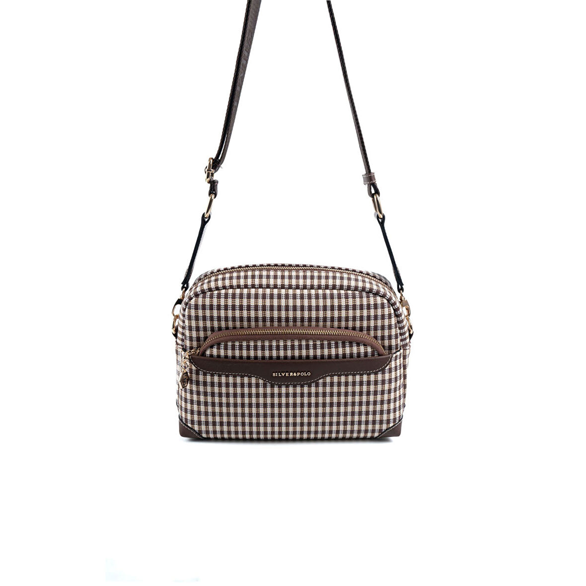 Silver Polo  Kadın Çapraz Çanta 1201-47996 SILVER POLO ÇAPRAZ Kadın ÇANTASI M191 KAHVE SARI-MAT KAHVE