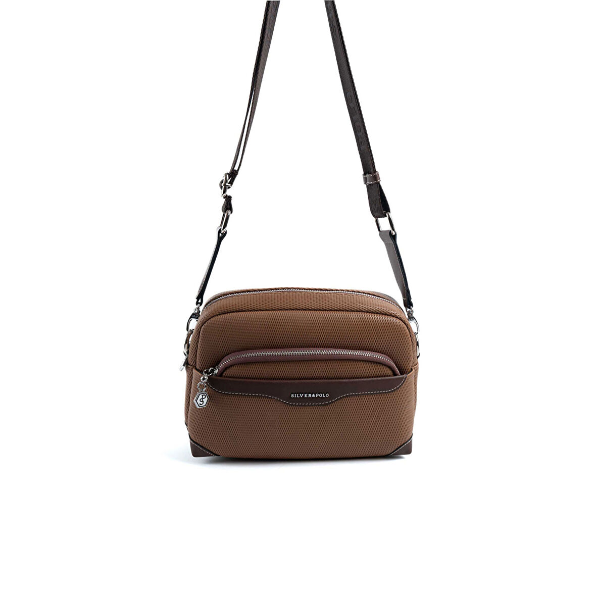 Silver Polo  Kadın Çapraz Çanta 1201-47997 SILVER POLO ÇAPRAZ Kadın ÇANTASI M86 KARAMEL-MAT KAHVE
