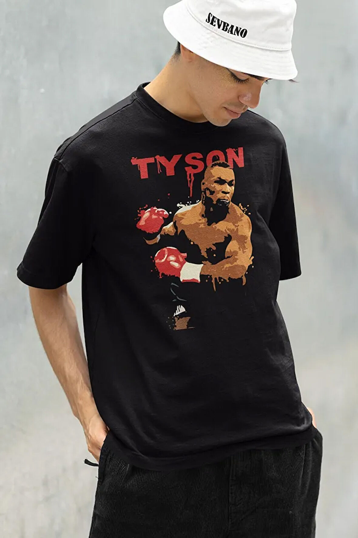Efsane Boksör Mike Tyson Baskılı Unisex Oversize Tişört