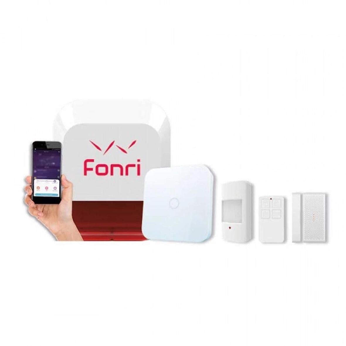 FONRİ 2G WIFI Kablosuz Alarm Set AkıllıI Ev ve Güvenlik Paketi