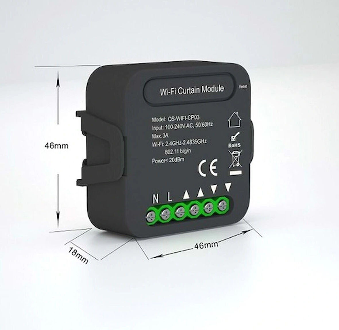 FONRİ WF3-EL3-0201-11 Akıllı Perde/Panjur Anahtarı CP03