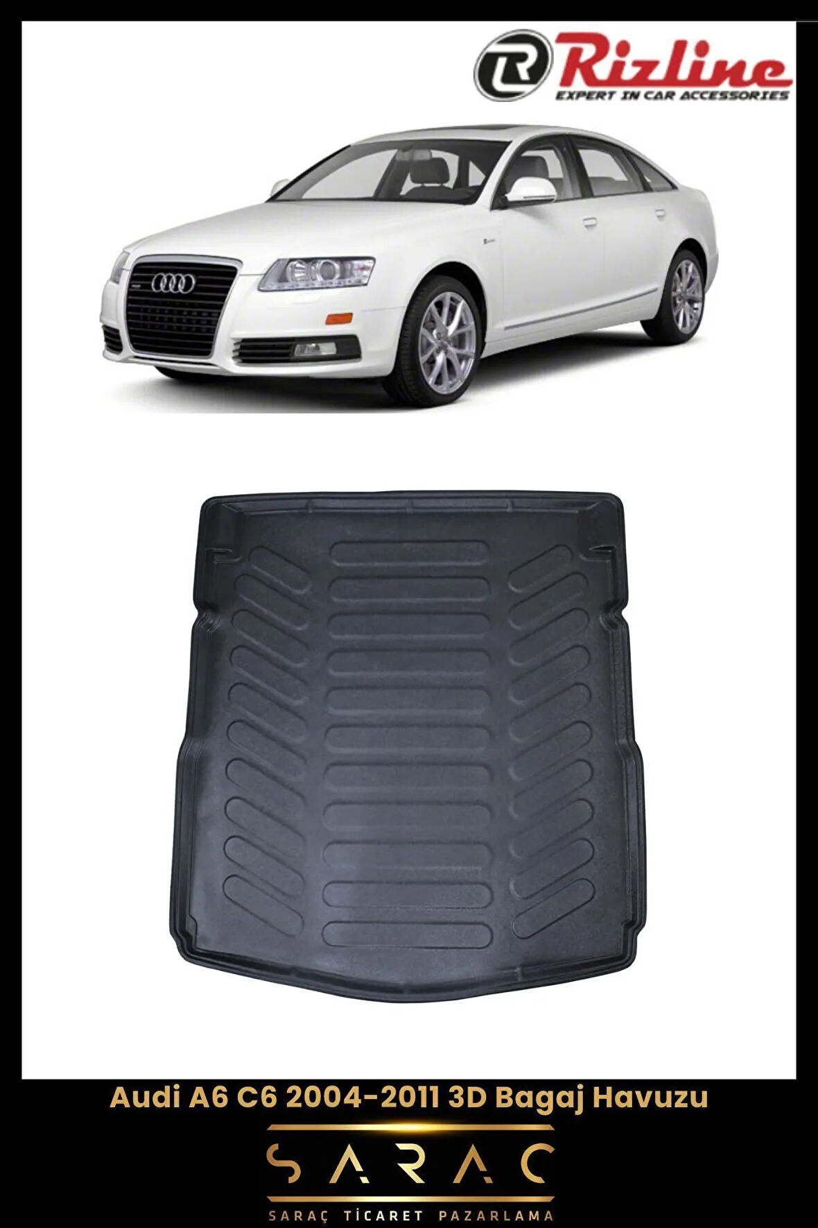 Rizline Audi A6 Sedan 2006 Model 3D Bagaj Havuzu