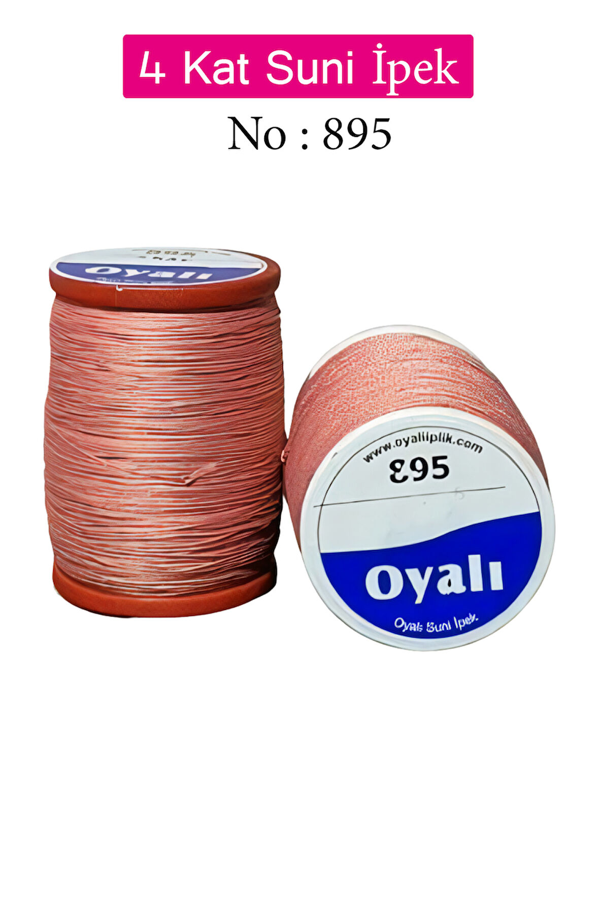 Oyalı 4 Kat Suni İpek İplik İğne Oyası Boncuk İpi Tığ Oyası No:895