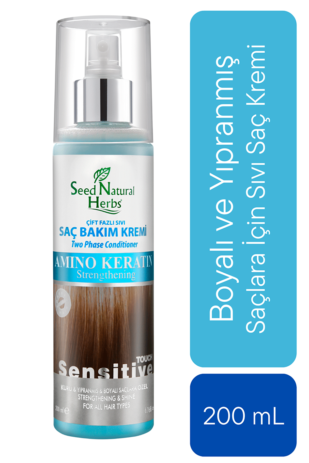 Amino Keratin Sıvı Saç Kremi Boyalı ve Yıpranmış Saçlara Özel 200 ml