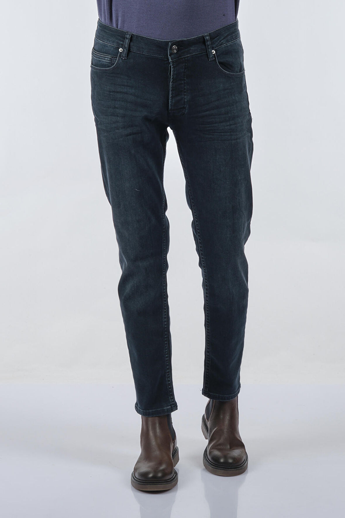 JSCO Dar Paça Normal Bel Koyu Mavi Erkek Pantolon 1111-F04-NAPOLI